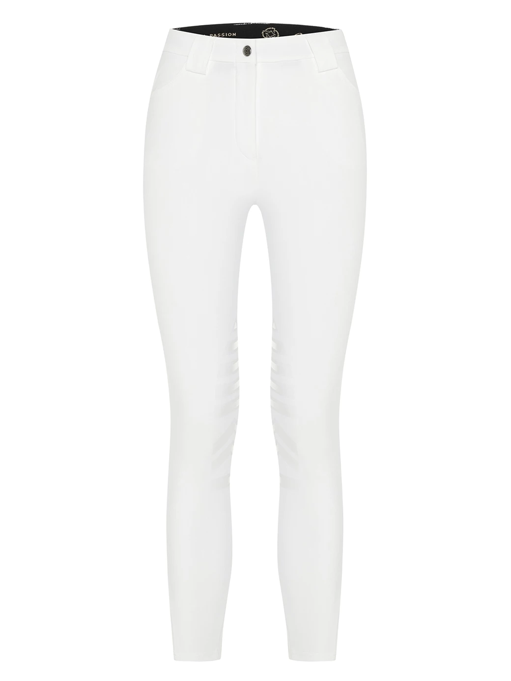 ALEA-W WHITE WOMEN'S KNEE GRIP PRO WINTER BREECHES
