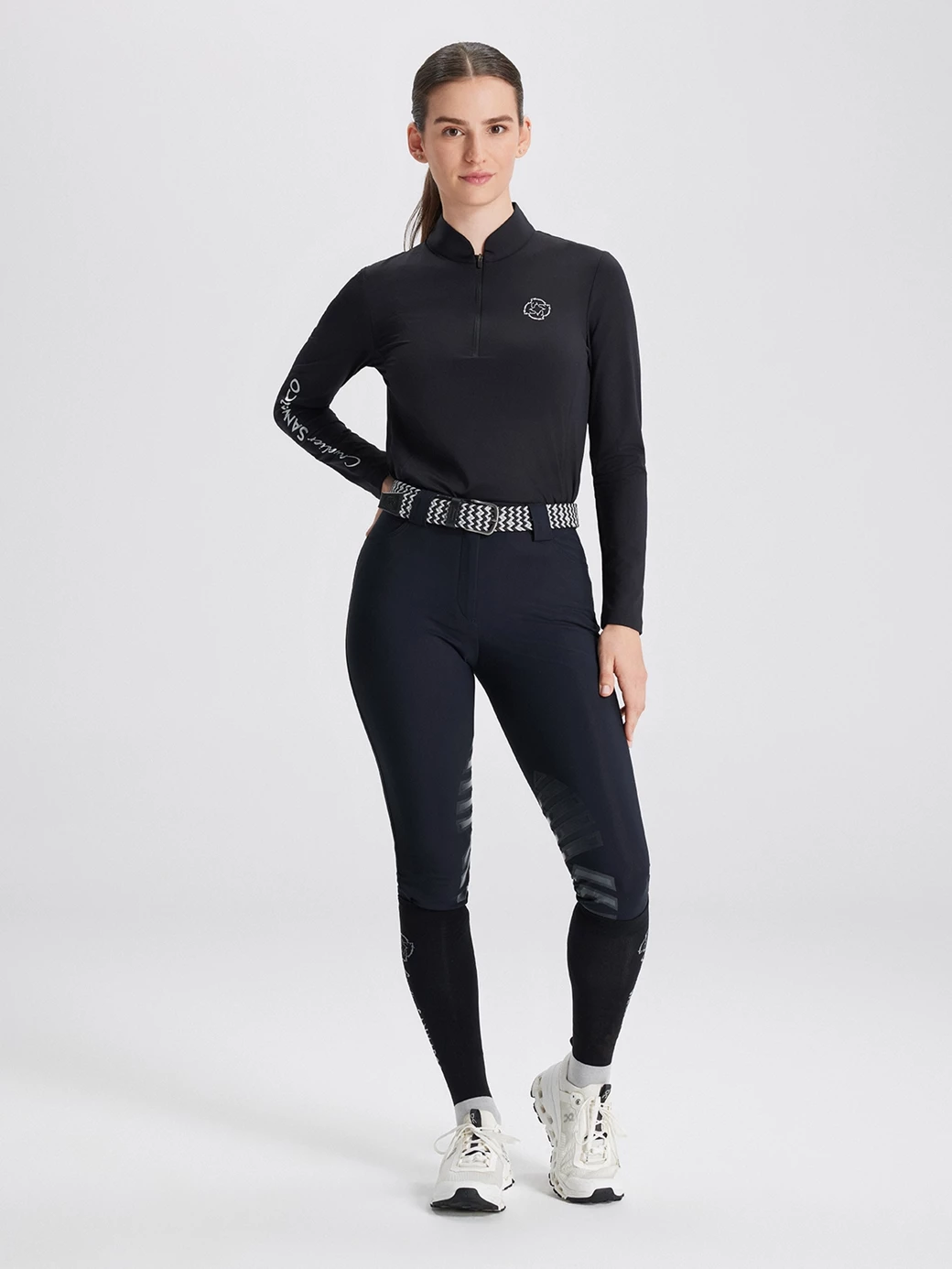 ASPEN BLACK WOMEN'S LONG SLEEVE BASE LAYER QUARTER ZIP