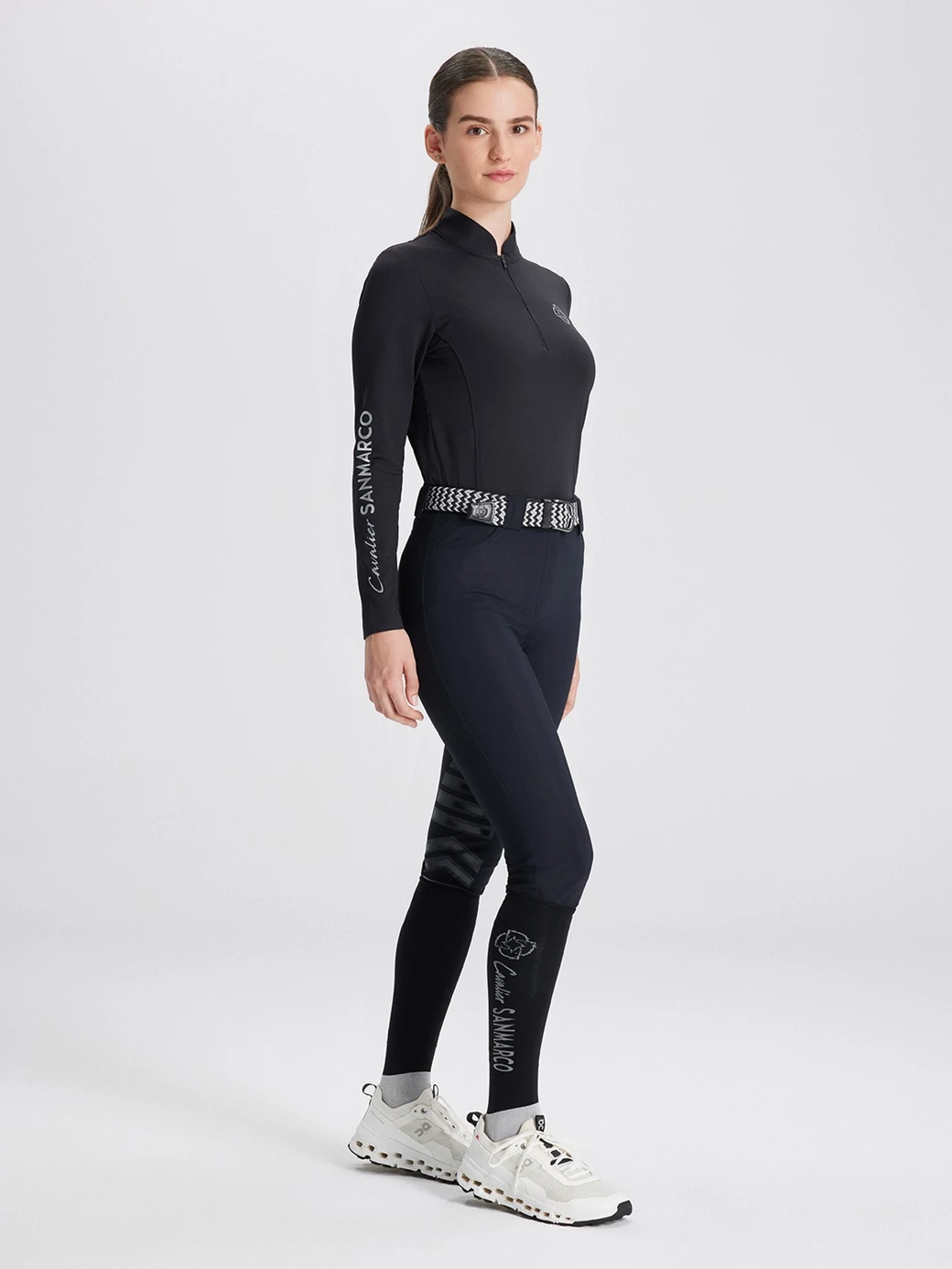 ASPEN BLACK WOMEN'S LONG SLEEVE BASE LAYER QUARTER ZIP 