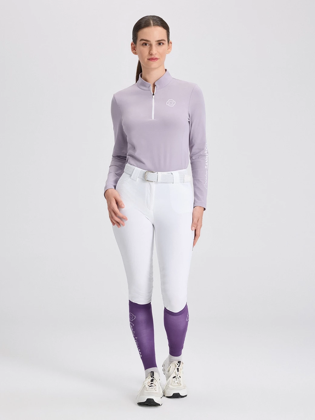 ASPEN LILAC WOMEN'S LONG SLEEVE BASE LAYER QUARTER ZIP