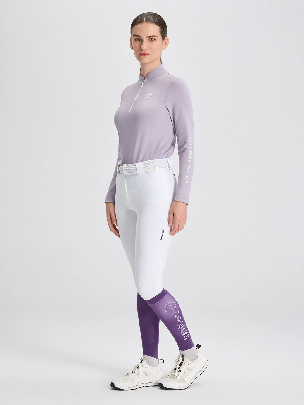 ASPEN LILAC WOMEN'S LONG SLEEVE BASE LAYER QUARTER ZIP