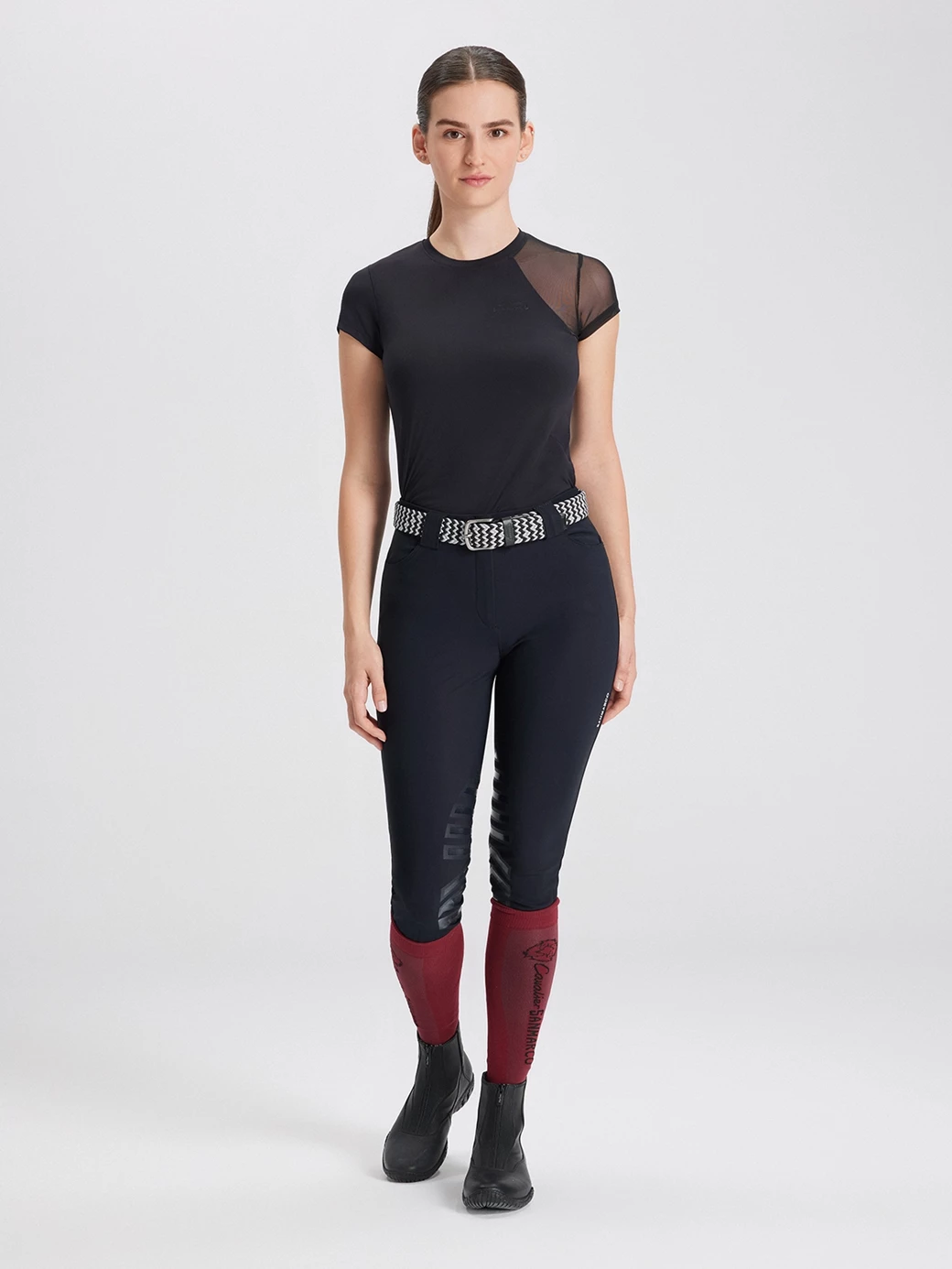 BELLA BLACK WOMEN'S TECH T-SHIRT 