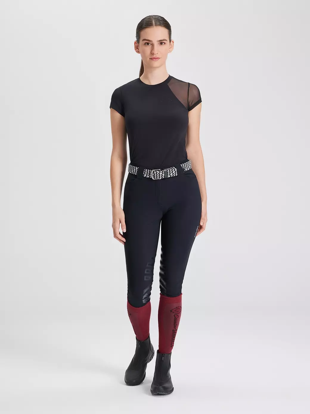 BELLA BLACK KADIN TECH T-SHIRT 