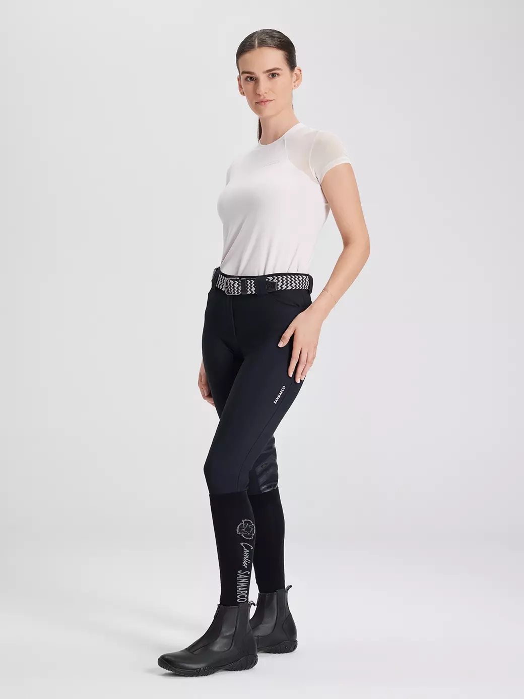 BELLA ECRU KADIN TECH T-SHIRT 