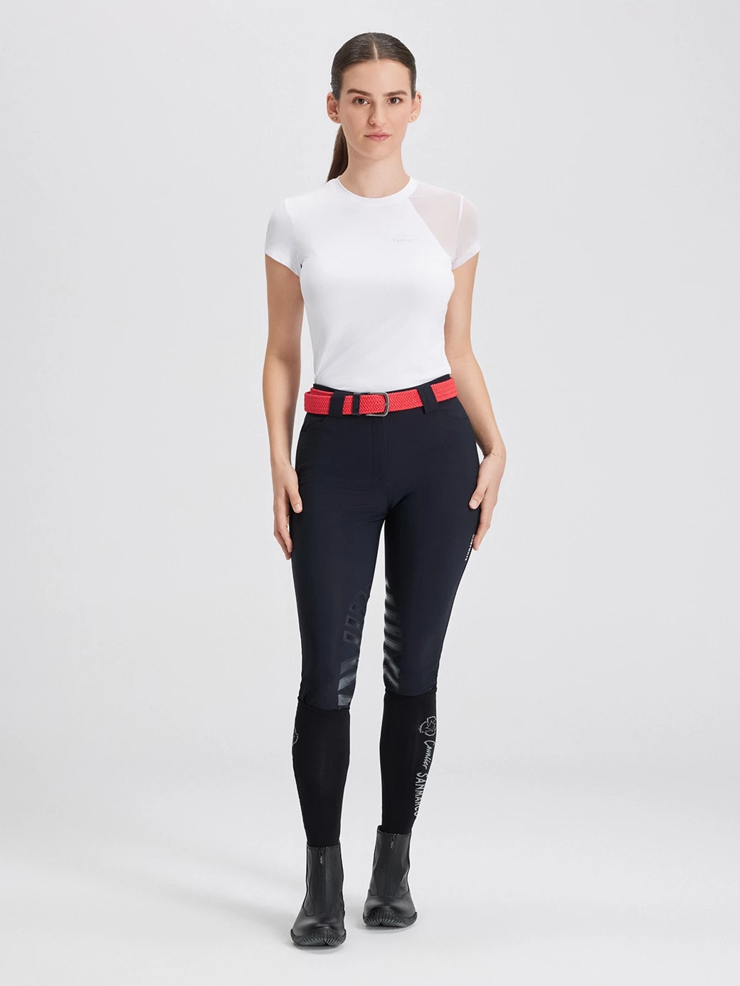 BELLA WHITE WOMEN'S TECH T-SHIRT 