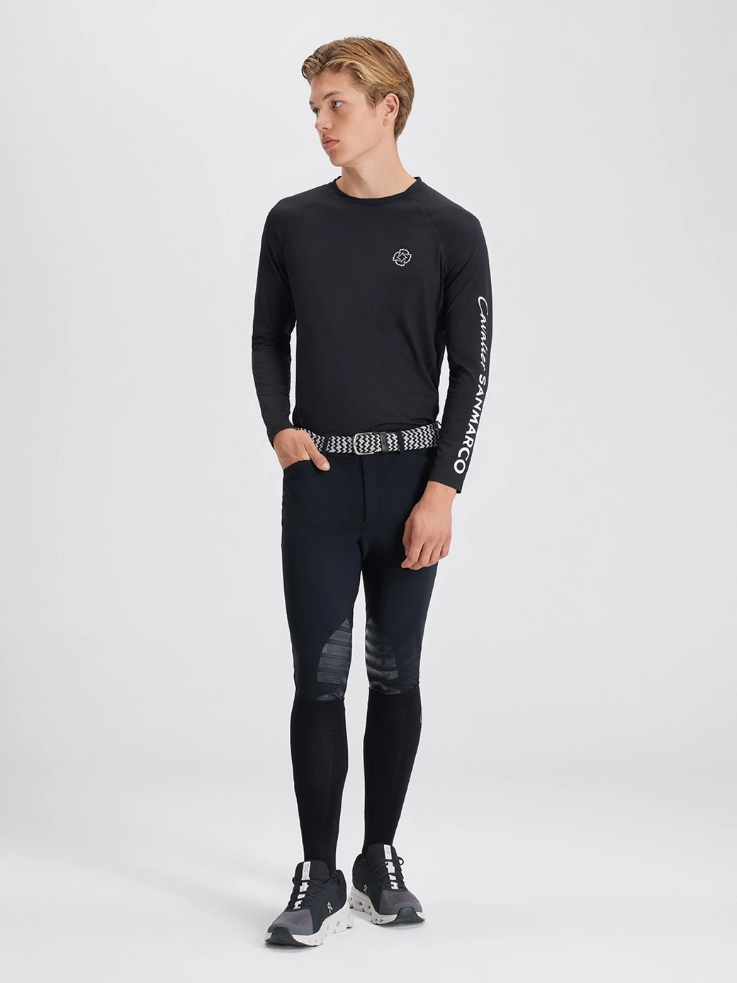COPENHAGEN BLACK MEN'S LONG SLEEVE BASE LAYER  