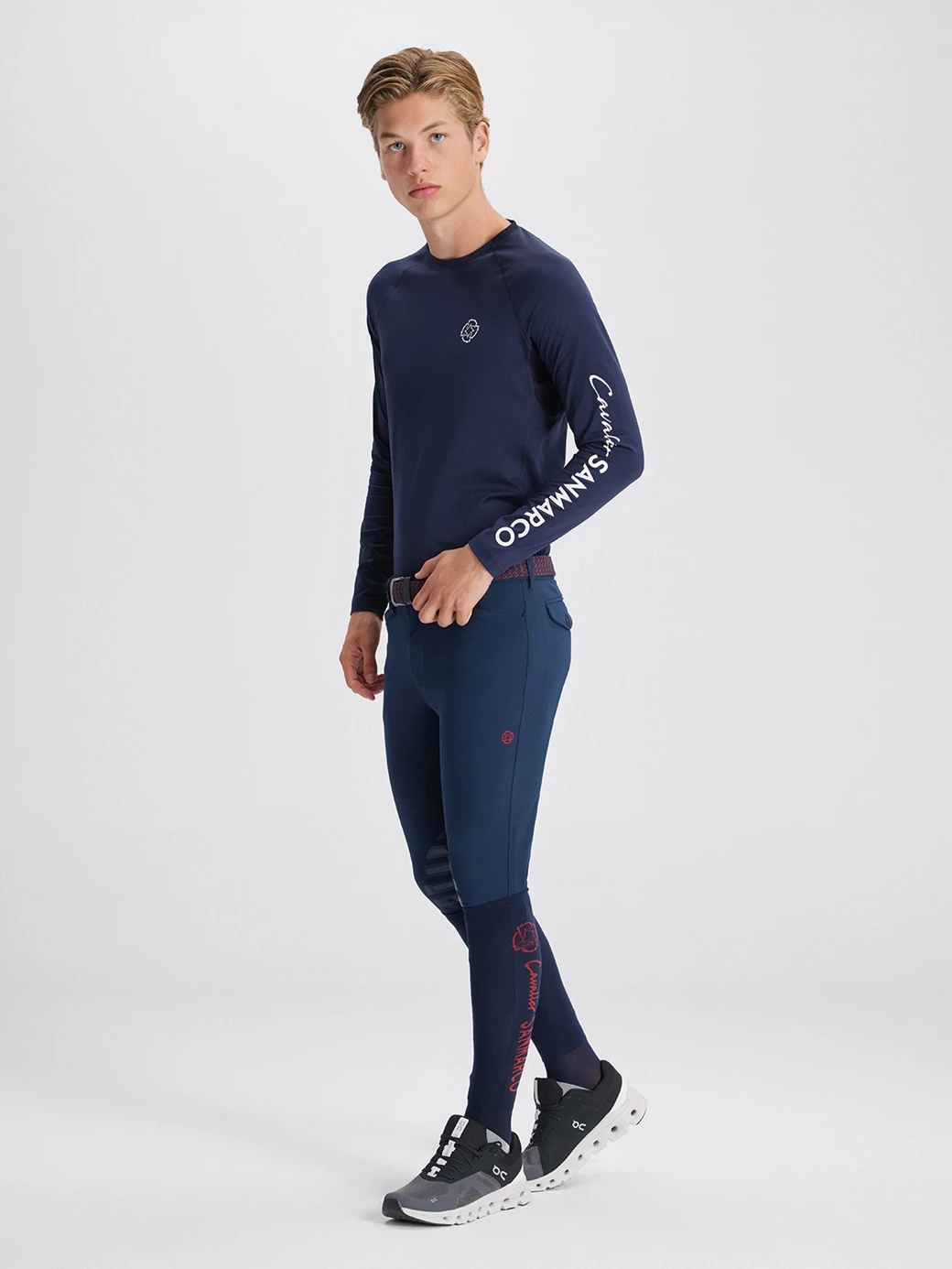 COPENHAGEN NAVY MAGLIETTA MANICA LUNGA DA UOMO 