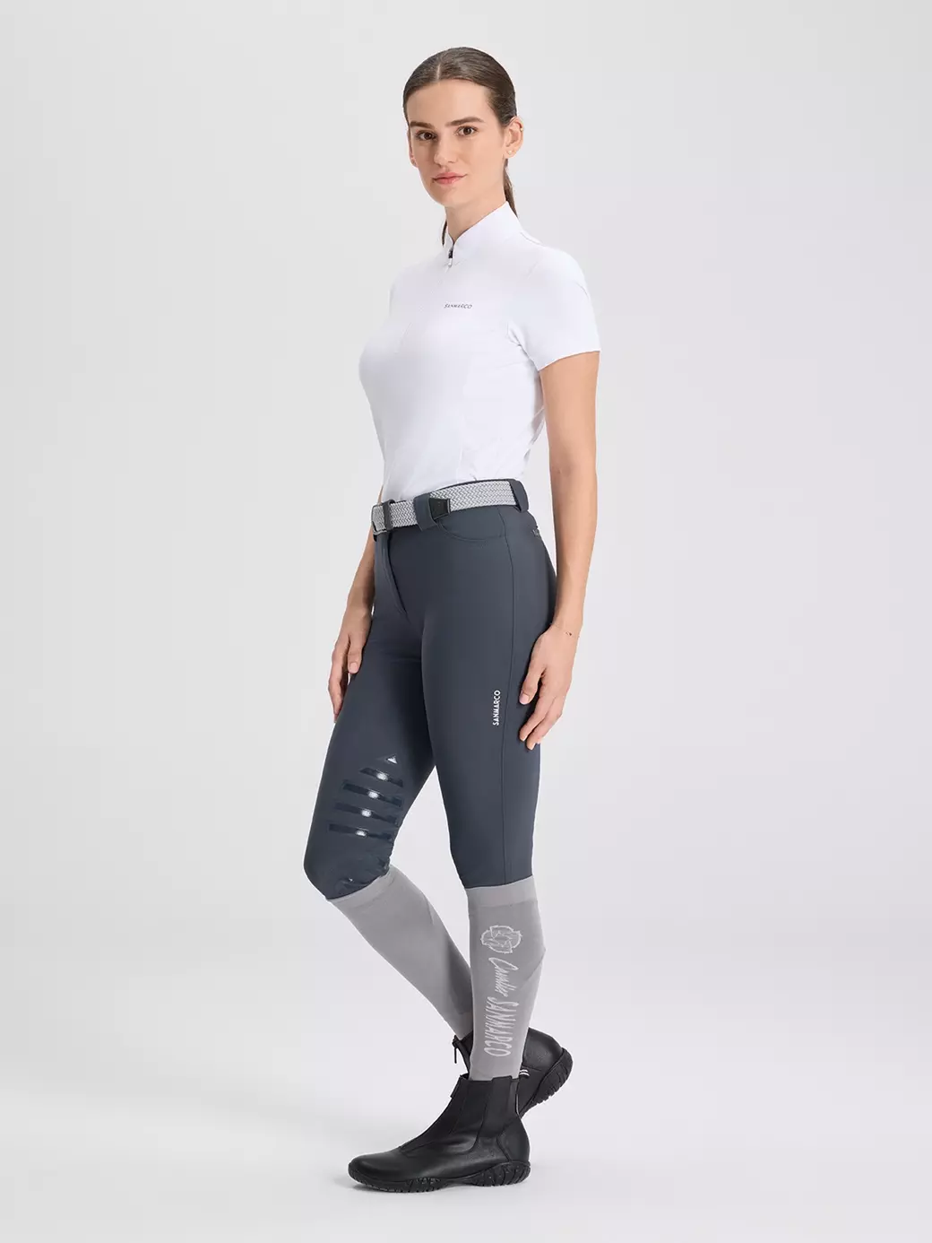 ENZA WHITE KADIN KISA KOL YARIŞMA POLO