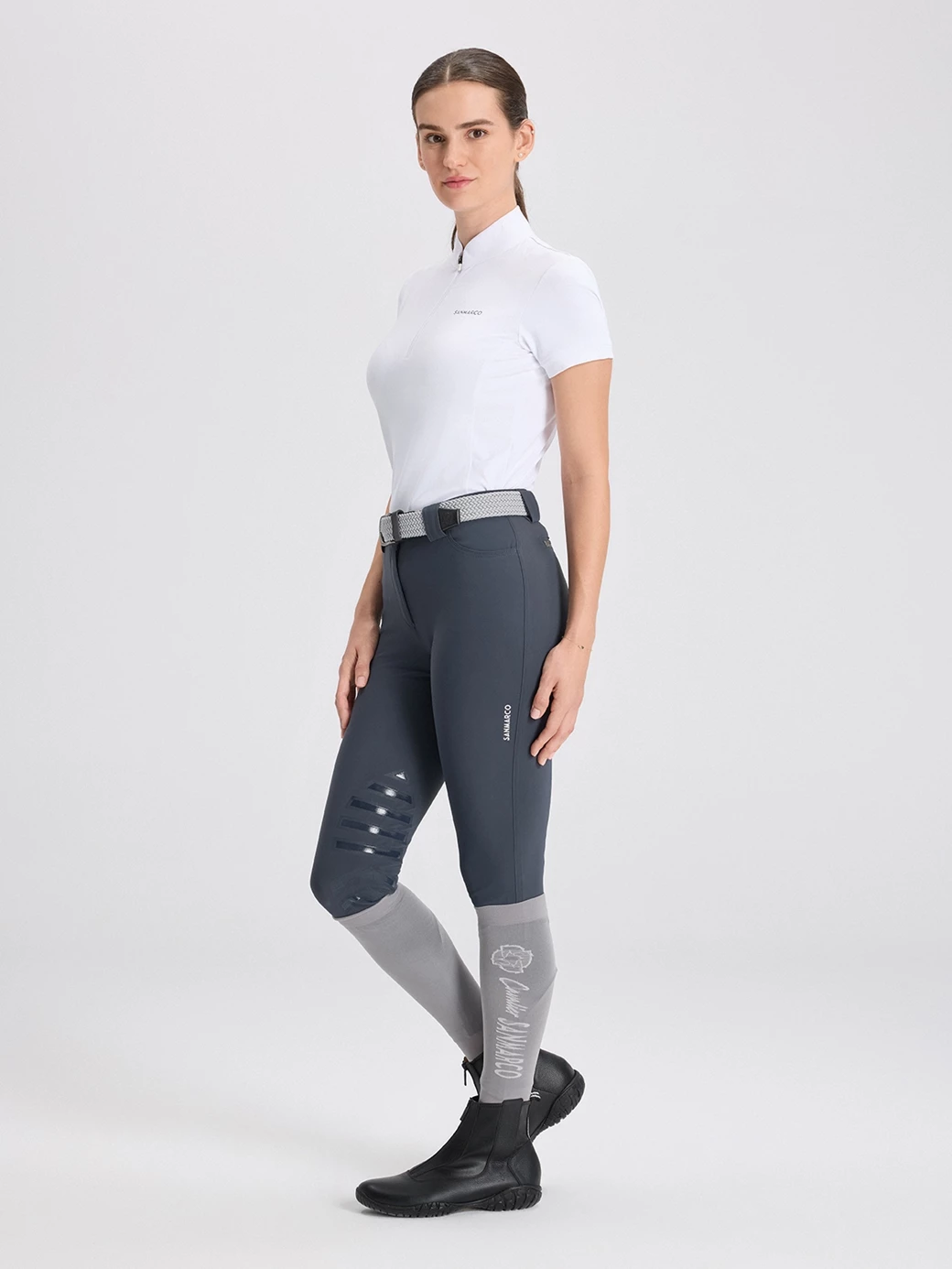 ENZA WHITE WOMEN'S COMPETITION POLO SHORT SLEEVE 