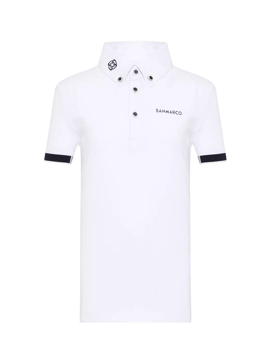 ENZO-JR WHITE ERKEK ÇOCUK KISA KOL YARIŞMA POLO