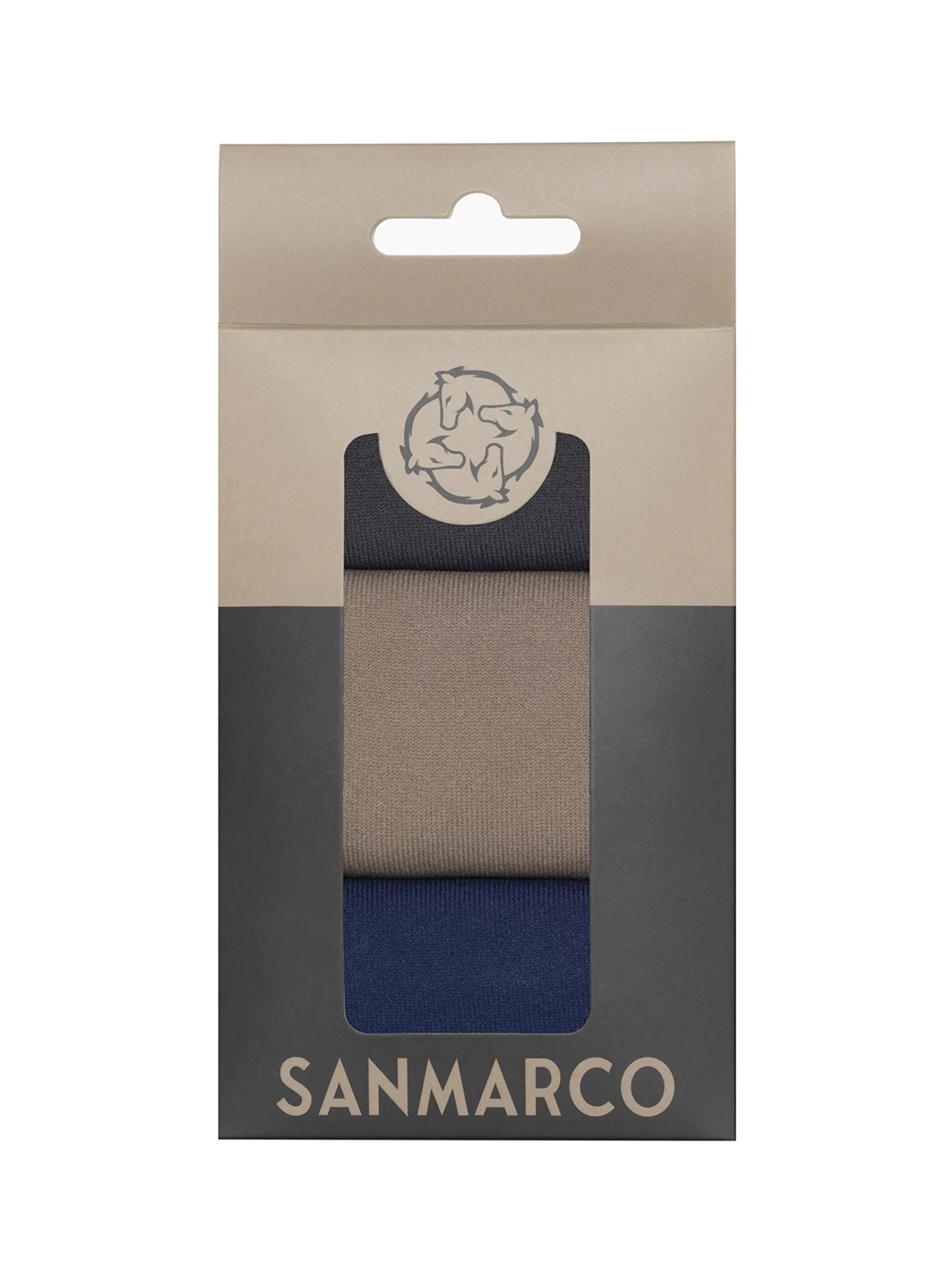 FONDI-3XB SET #3/D.Gray;Beige,Royal Blue WOMEN'S ALL-SEASON RIDING SOCKS 3 PACK BUNDLE 