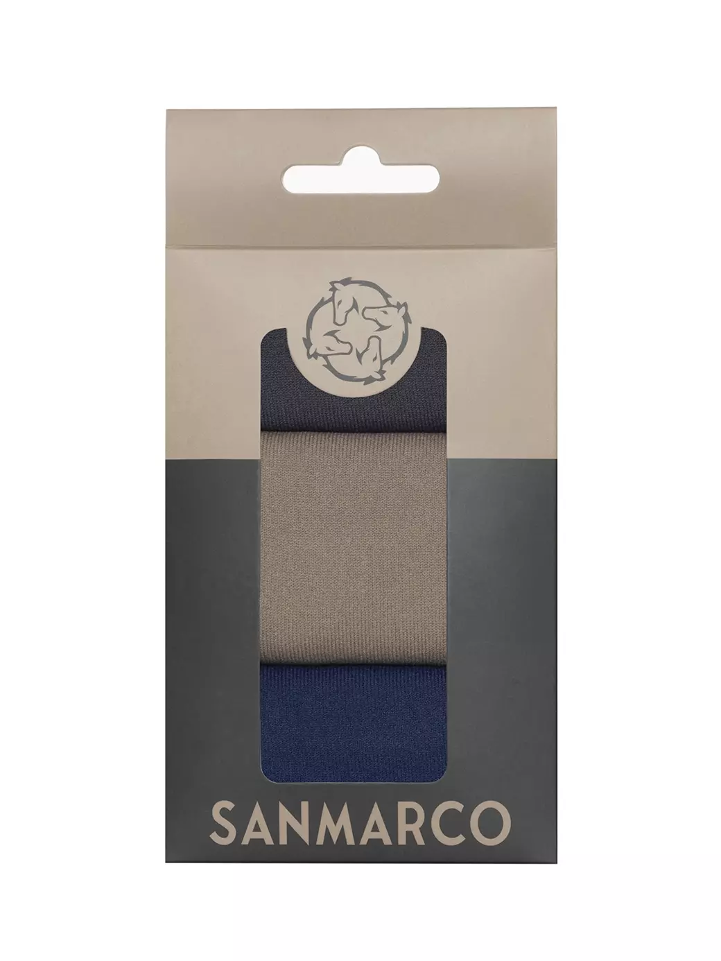 FONDI-3XB SET #3/D.Gray;Beige,Royal Blue KADINLAR İÇİN 4 MESİM BİNİCİLİK ÇORAPLARI 3'LÜ PAKET