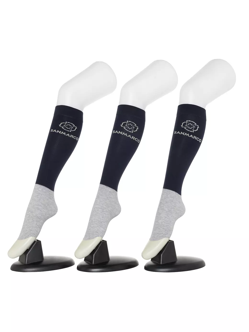 FONDI-3XB SET #6/Navy,Navy,Navy KADINLAR İÇİN 4 MESİM BİNİCİLİK ÇORAPLARI 3'LÜ PAKET