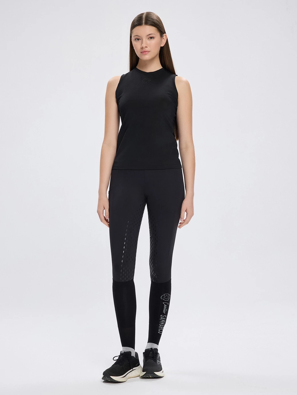 IBIZA BLACK T-SHIRT DONNA SENZA MANICHE 