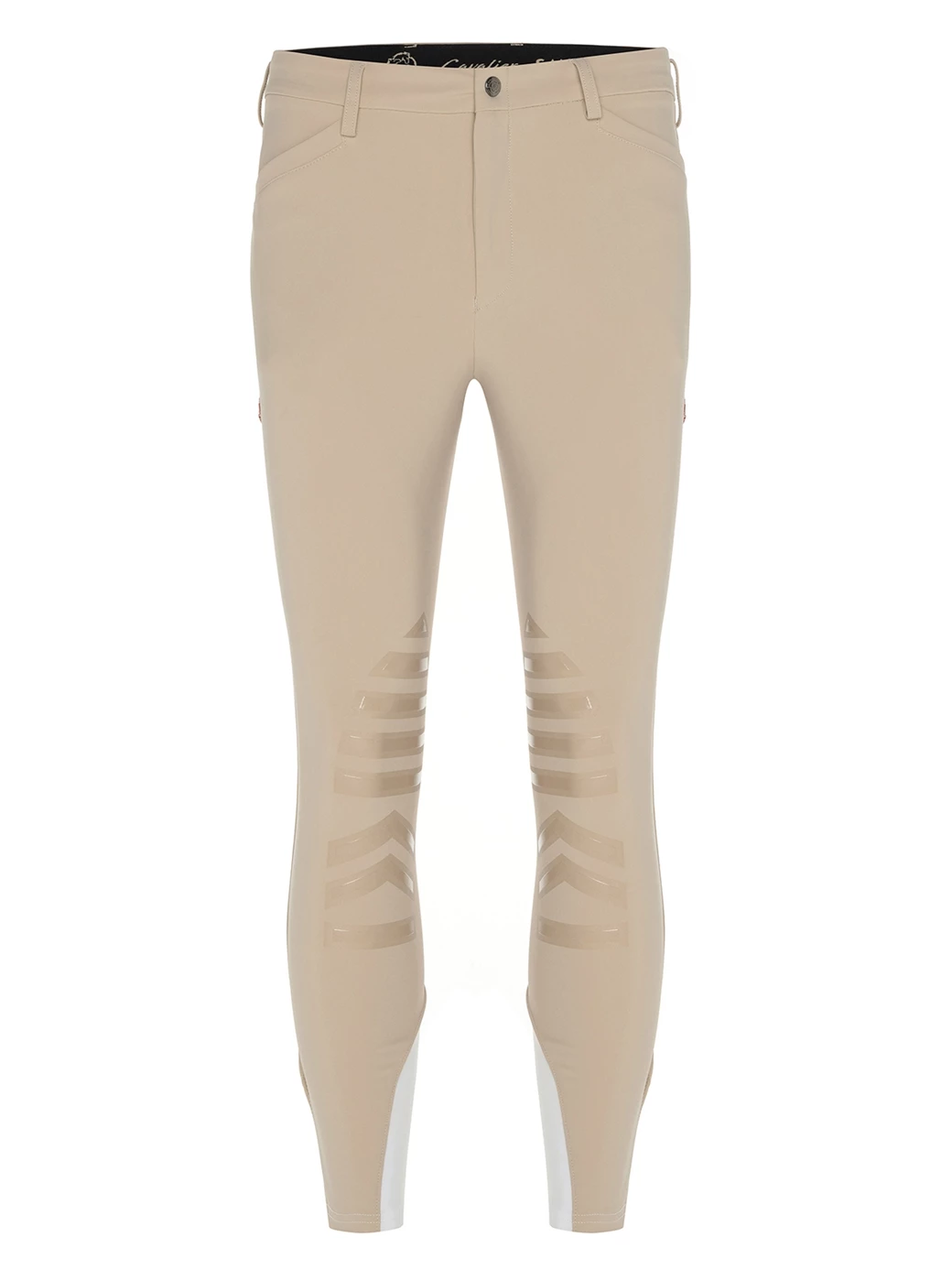 LEONARDO BEIGE MEN'S KNEE GRIP PRO BREECHES 