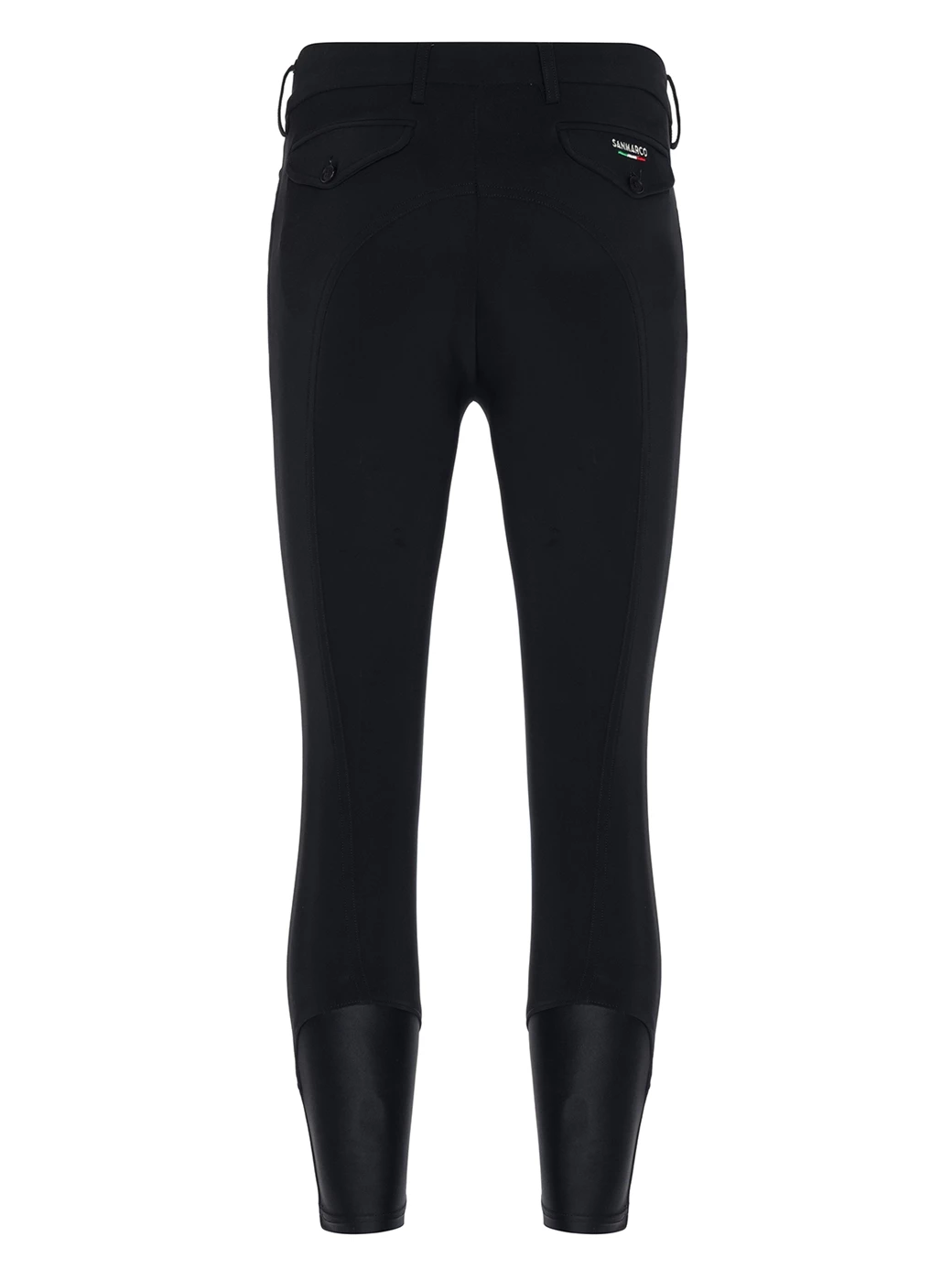 LEONARDO-W BLACK MEN'S KNEE GRIP PRO WINTER BREECHES