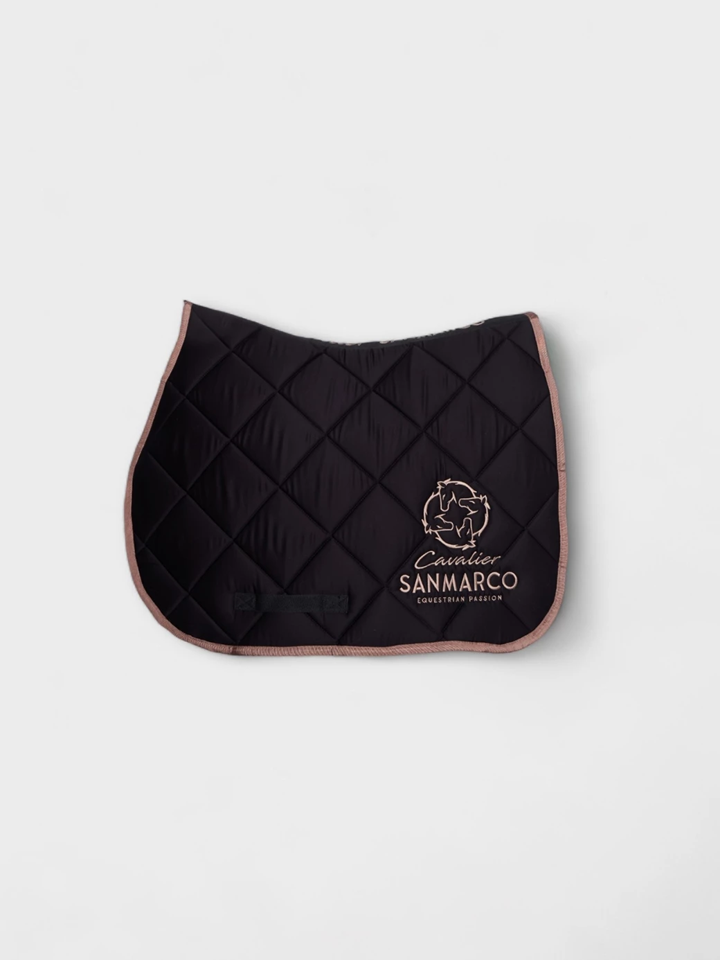 LONDON BLACK/ROSE GOLD DIAMOND SADDLE PAD 