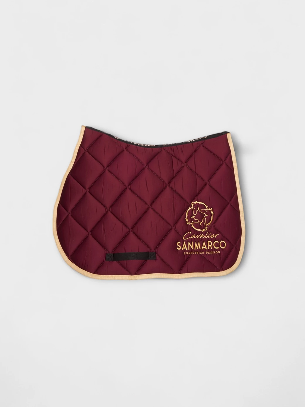 LONDON BORDEAUX/GOLD DIAMOND SADDLE PAD