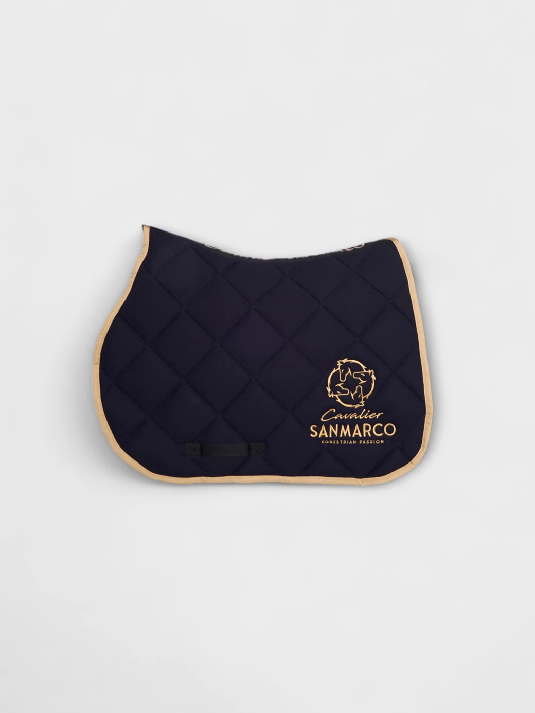 LONDON NAVY/GOLD DIAMOND SADDLE PAD