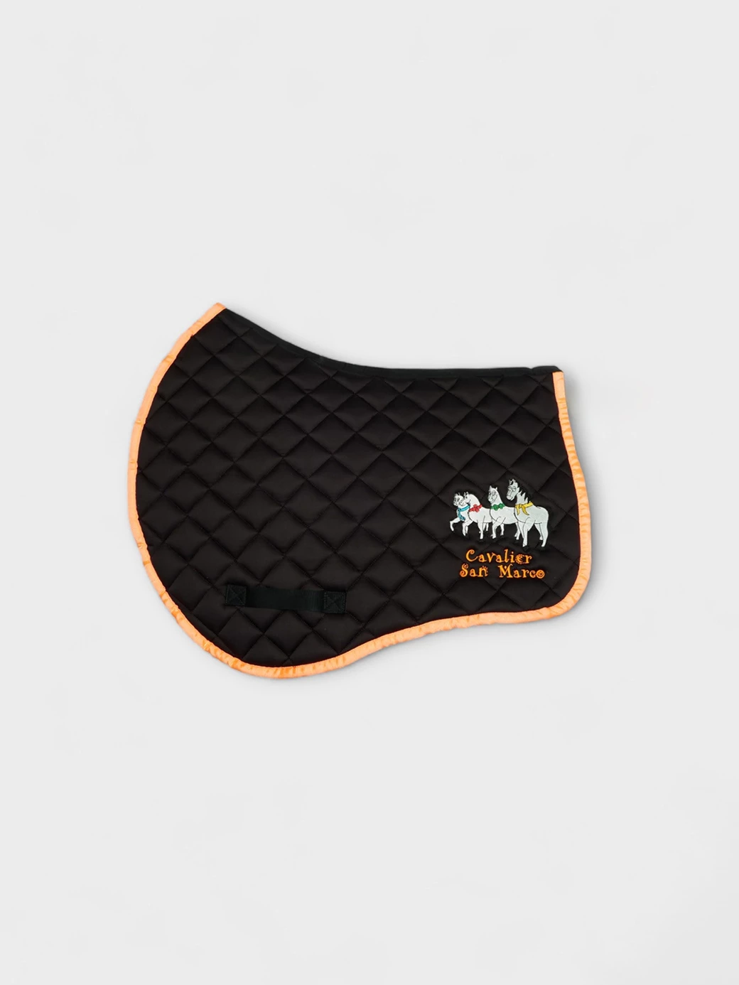 LONDON-P BLACK/GOLD  DIAMOND SADDLE PAD