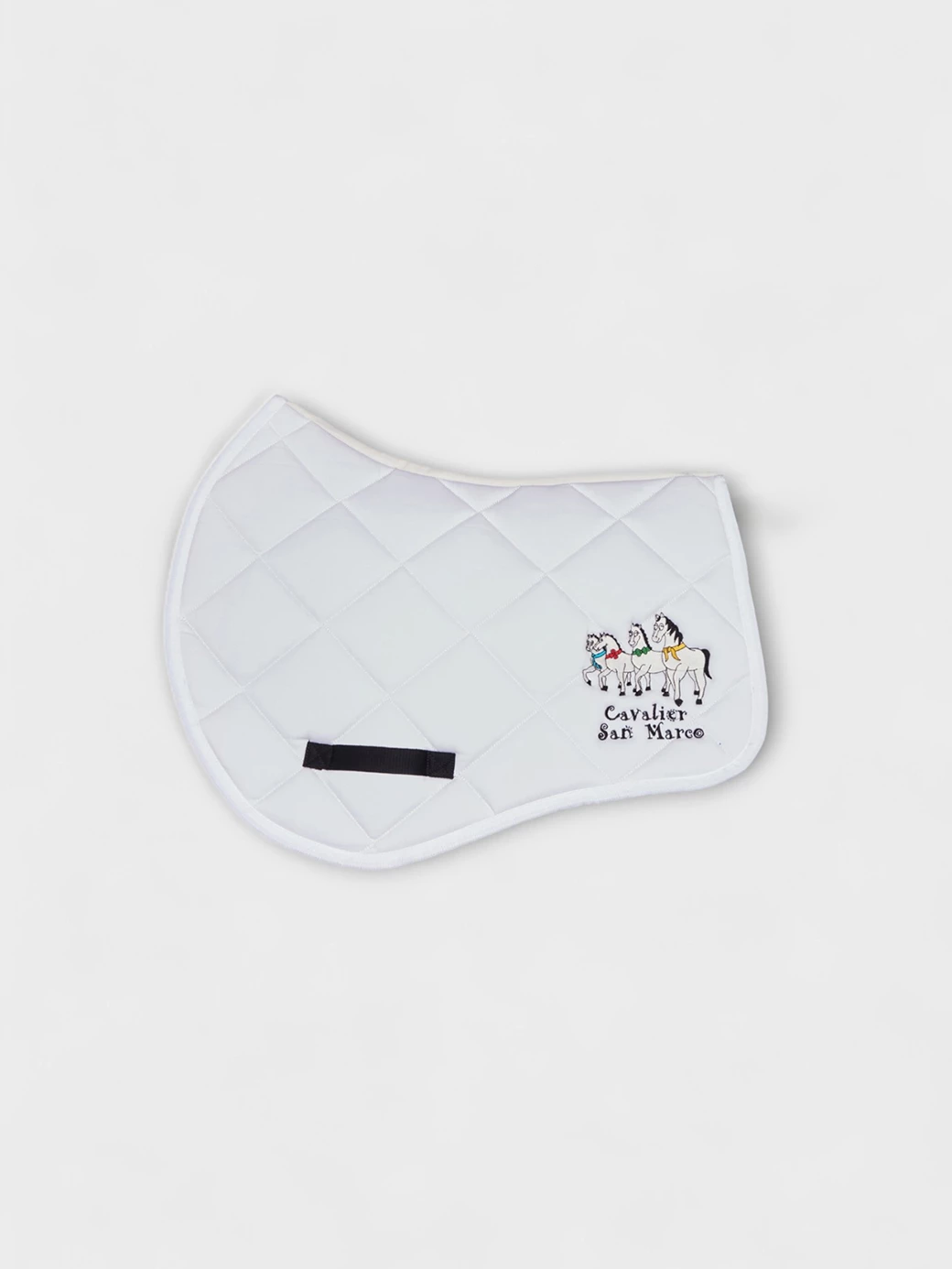 LONDON-P WHITE PONY -  DIAMOND SADDLE PAD