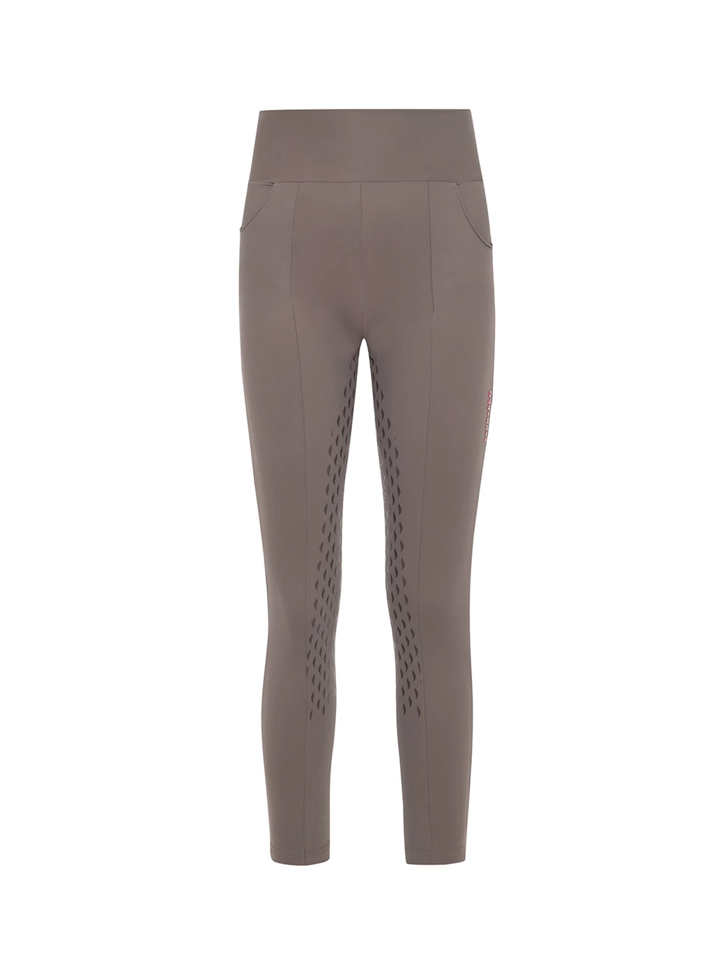 LUNA TAUPE GIRL'S FULL GRIP PRO LEGGINGS