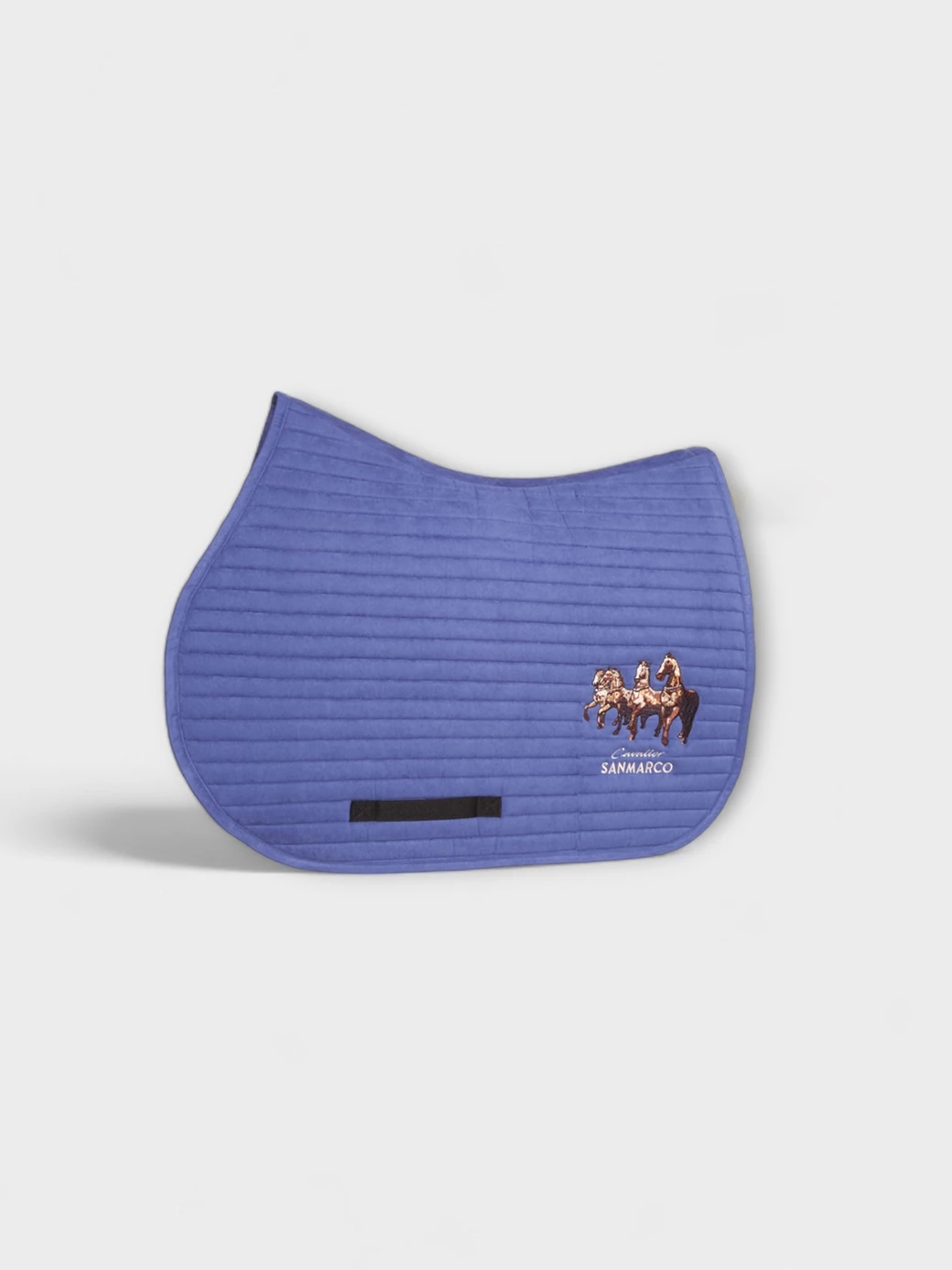 MANCHESTER ROYAL BLUE SUEDE SADDLE PAD
