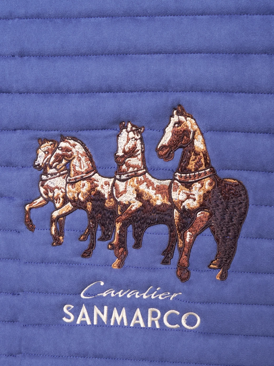 MANCHESTER ROYAL BLUE SUEDE SADDLE PAD