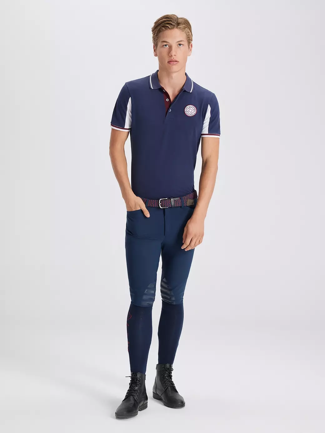 MONTANA NAVY/WHITE ERKEK KISA KOL SOFT ANTRENMAN POLO 