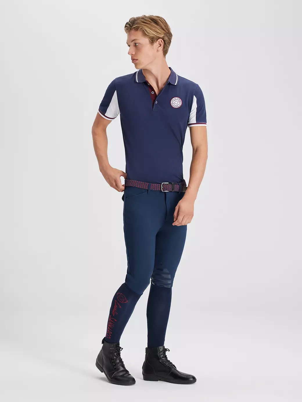 MONTANA NAVY/WHITE ERKEK KISA KOL SOFT ANTRENMAN POLO 