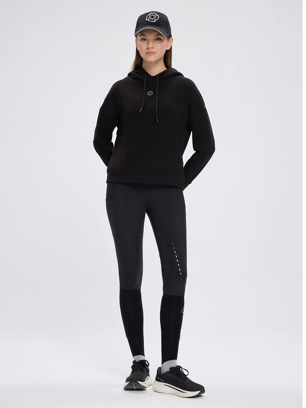 ODESA BLACK WOMEN'S HOODIE