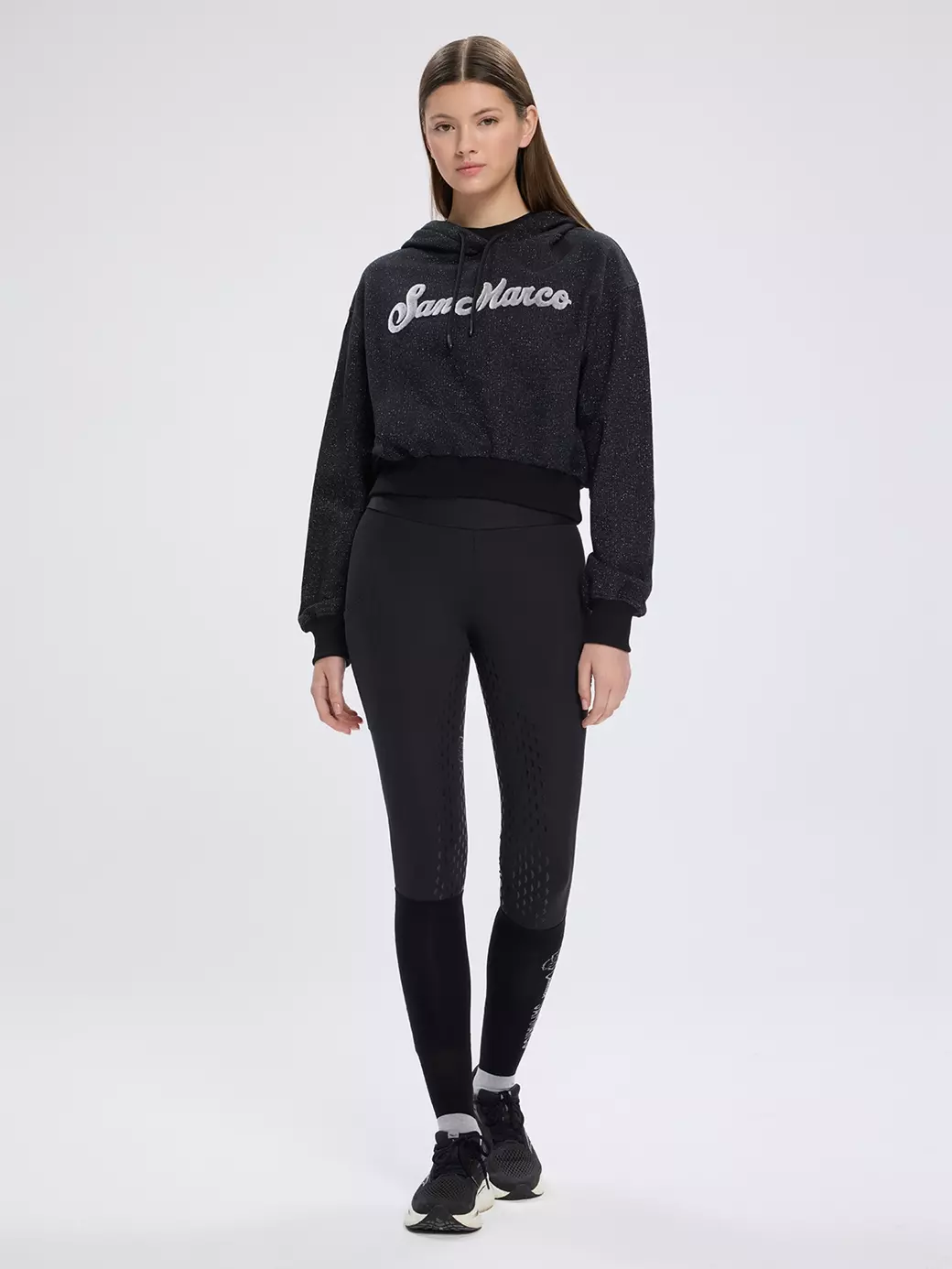 OLBIA BLACK/SILVER KADIN KAPÜŞONLU SWEATSHIRT