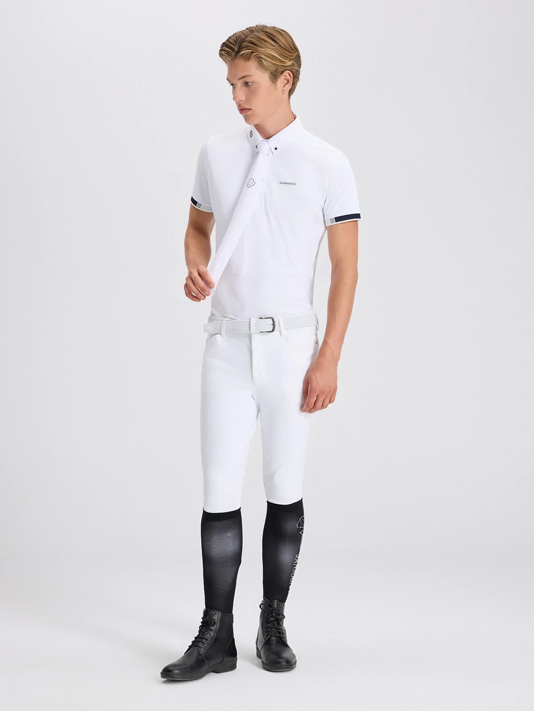 OXFORD WHITE CRAVATTA DA CONCORSO IN MAGLIA 