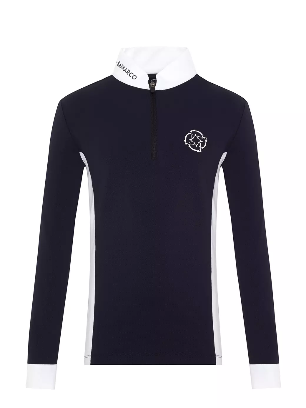 PAOLA-JR NAVY/WHITE KIZ ÇOCUK UZUN KOL YARIŞMA POLO