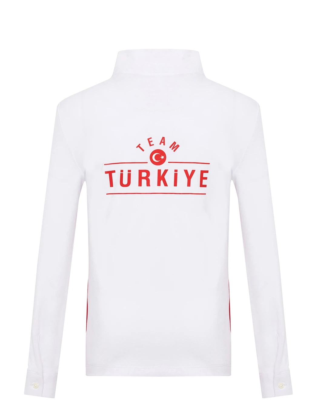 PAOLA-TBF WHITE/RED WOMEN'S COMPETITION POLO LONG SLEEVE X TEAM TÜRKİYE