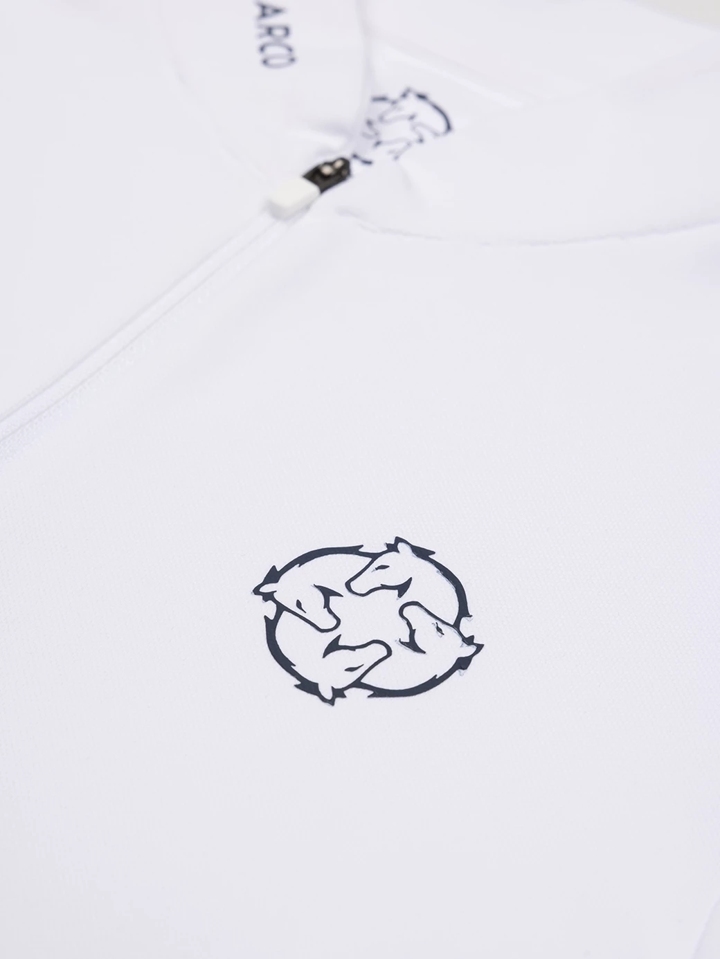 PAOLA WHITE/NAVY WOMEN'S COMPETITION POLO LONG SLEEVE