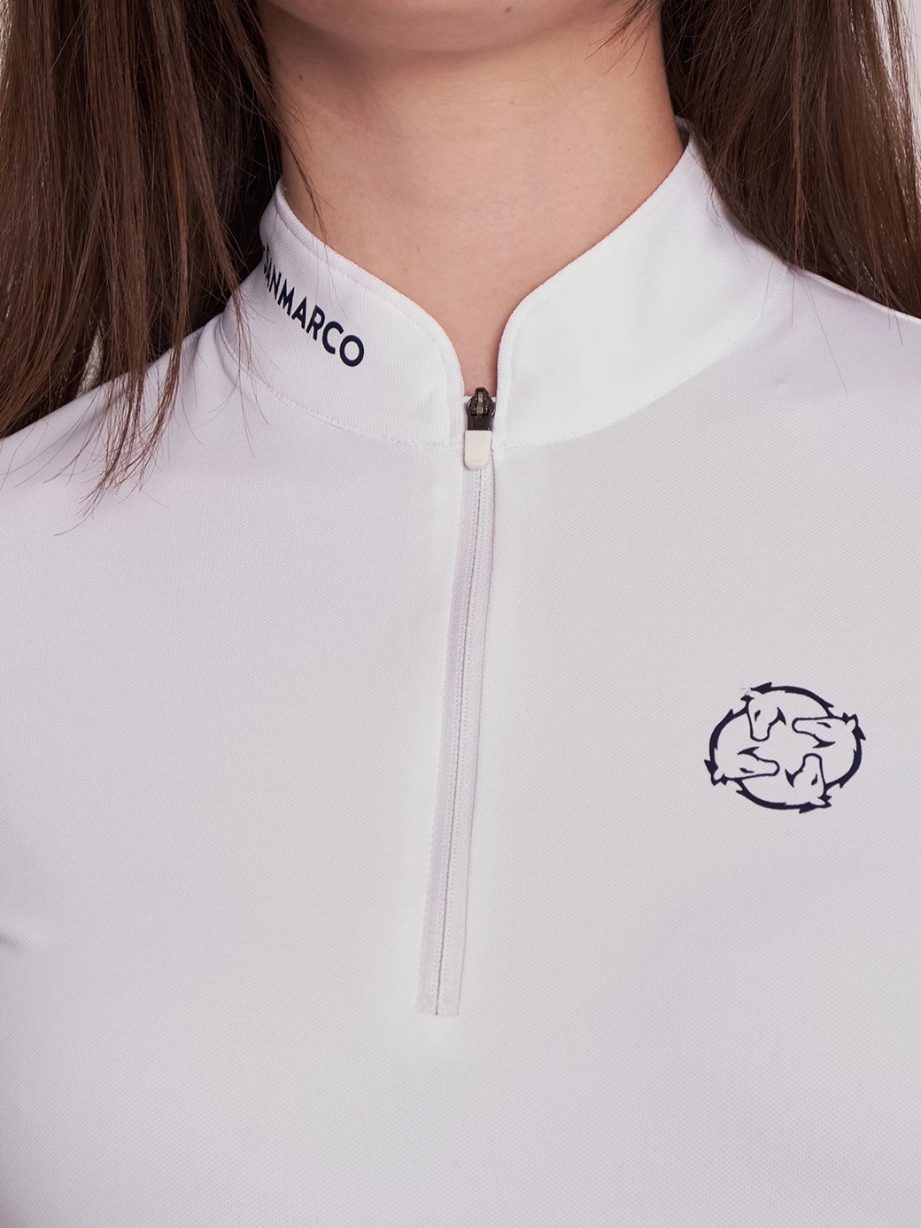 PAOLA WHITE WOMEN'S COMPETITION POLO LONG SLEEVE