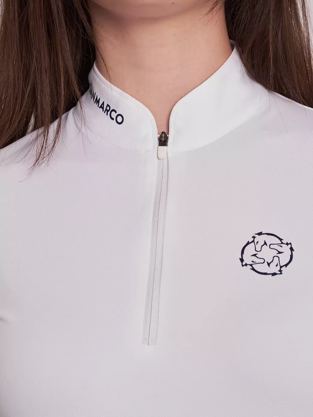 PAOLA WHITE WOMEN'S COMPETITION POLO LONG SLEEVE