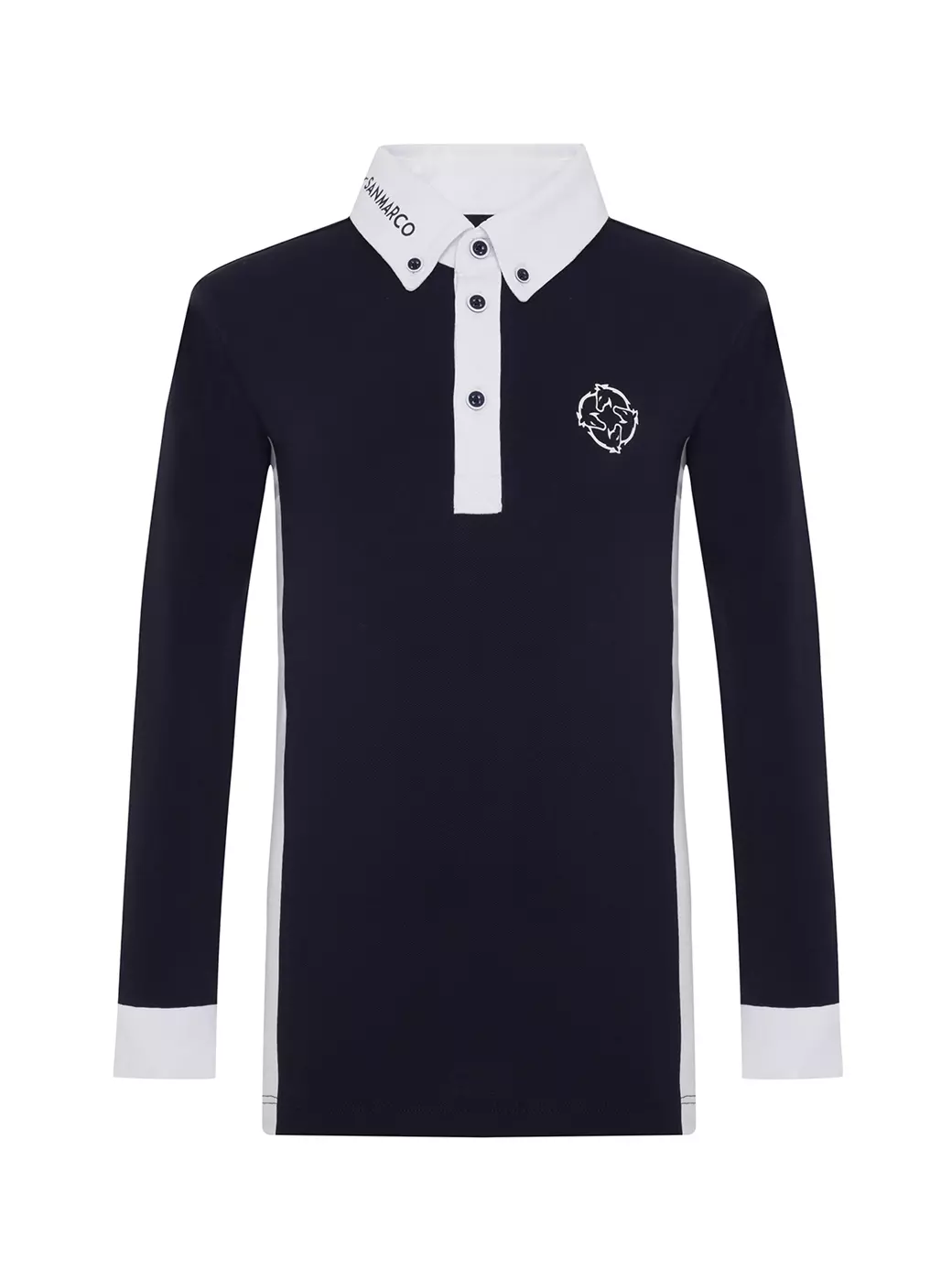 PAOLO-JR NAVY/WHITE ERKEK ÇOCUK UZUN KOL YARIŞMA POLO