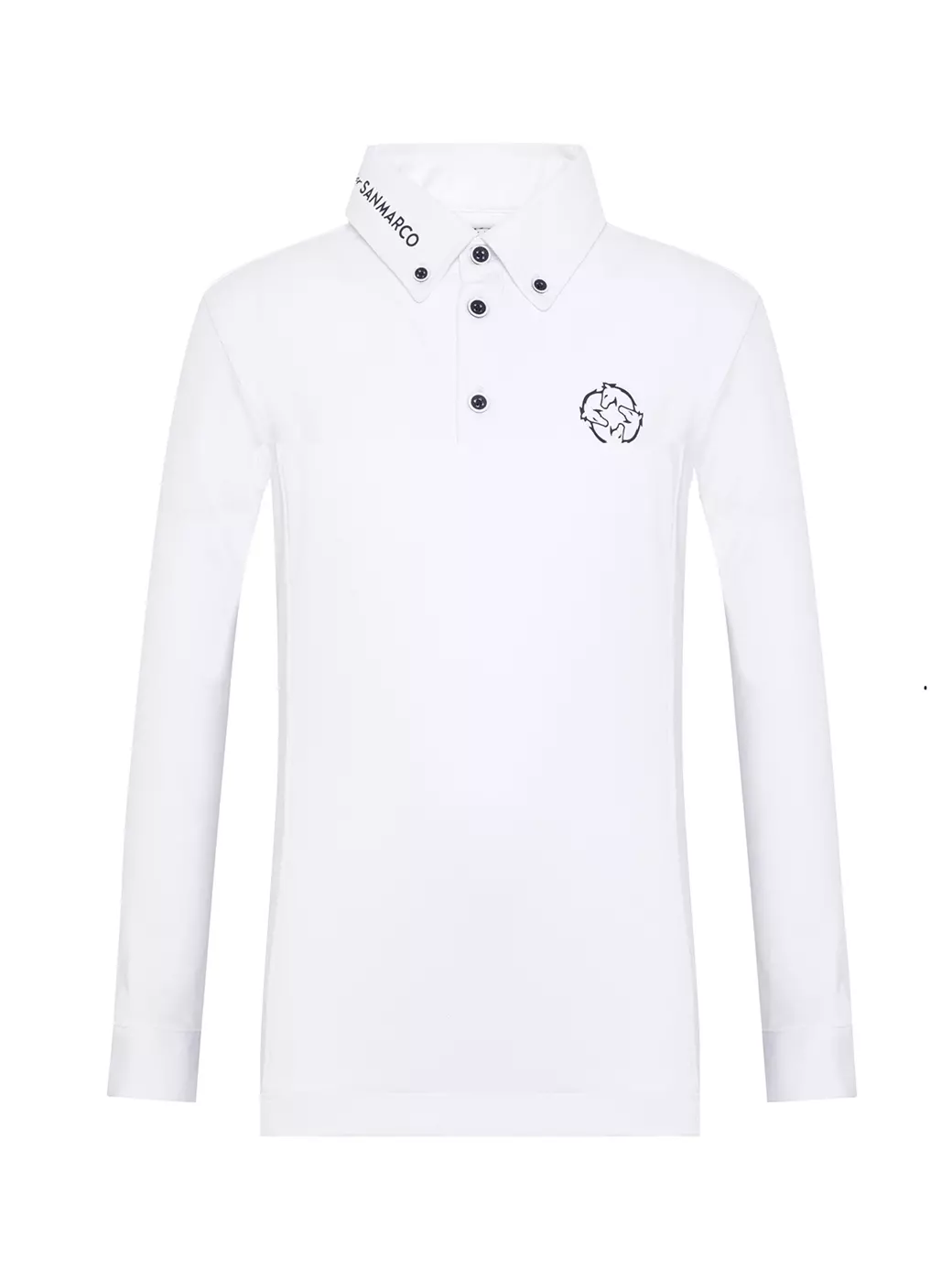 PAOLO-JR WHITE ERKEK ÇOCUK UZUN KOL YARIŞMA POLO