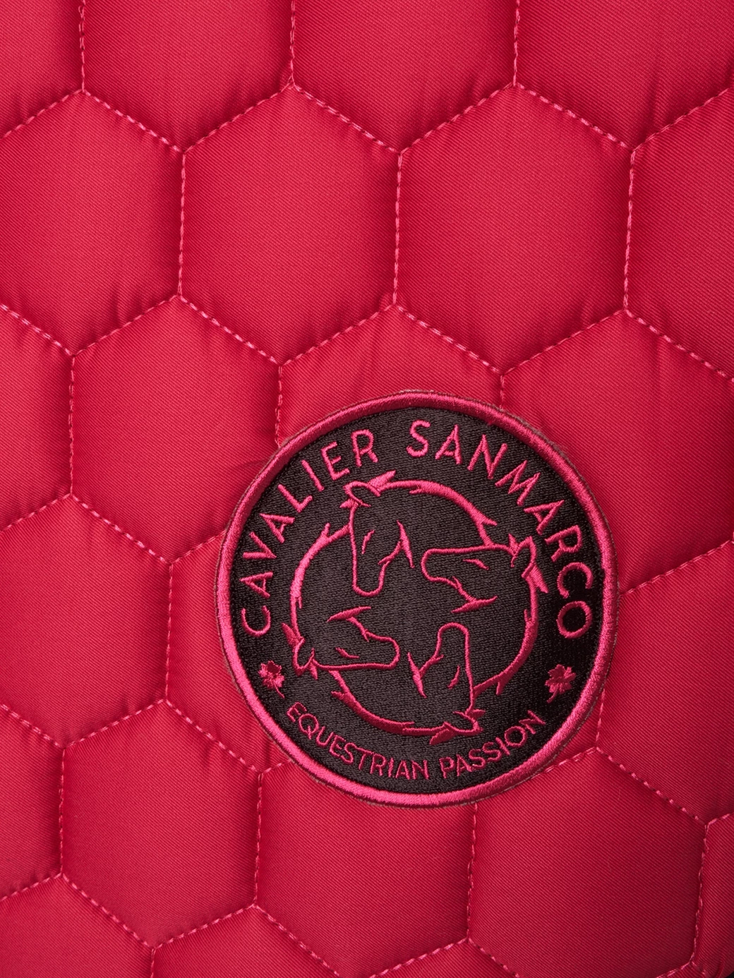 PARIS FUCHSIA/BLACK HONEYCOMB SADDLE PAD