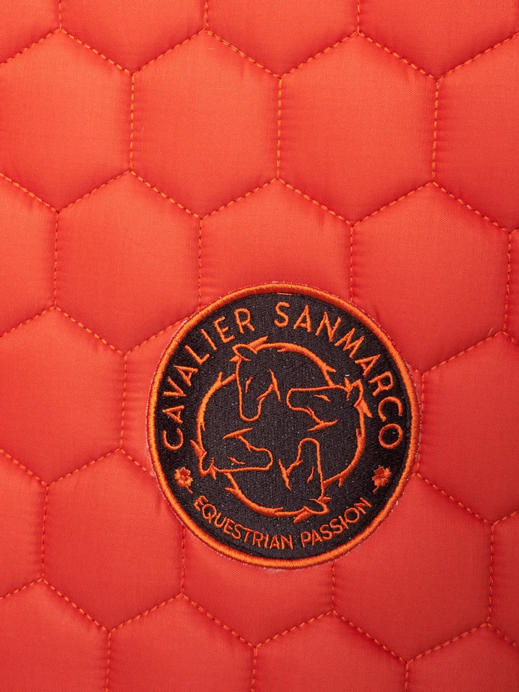 PARIS ORANGE HONEYCOMB SADDLE PAD