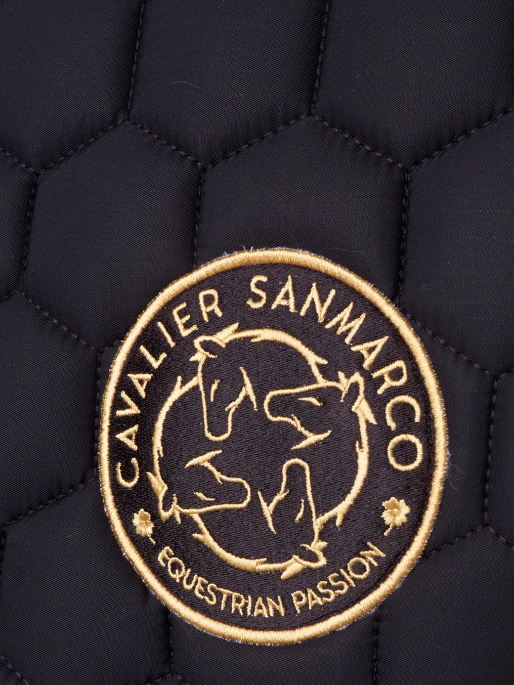 PARIS-P BLACK/GOLD PONY - HONEYCOMB SADDLEPAD