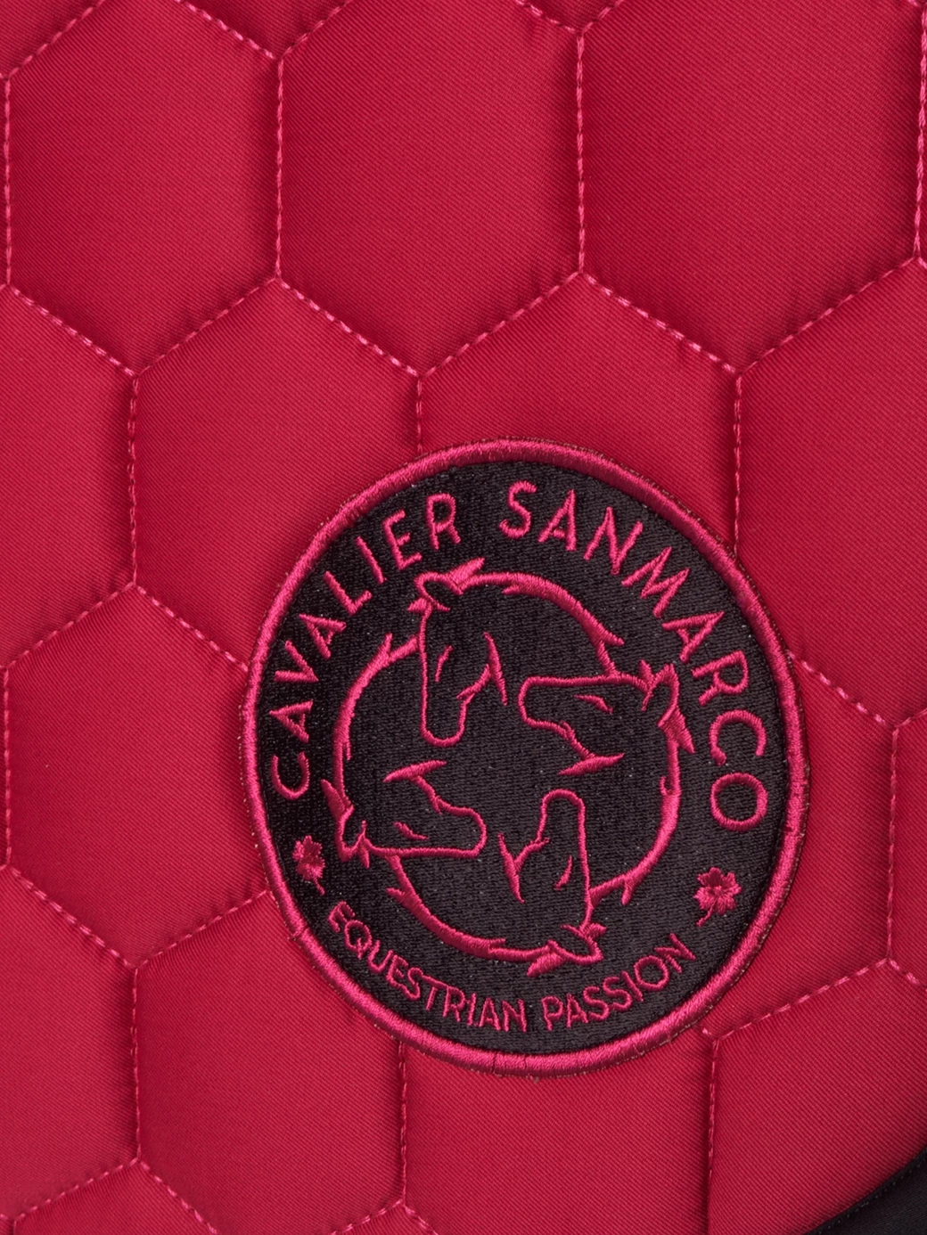 PARIS-P FUCHSIA/BLACK PONY - HONEYCOMB SADDLEPAD