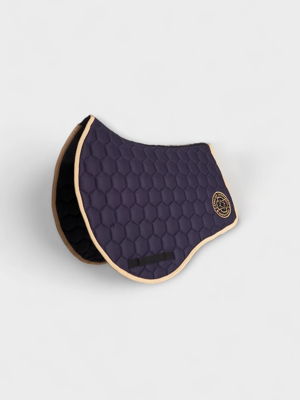 PARIS-P NAVY/GOLD PONY - HONEYCOMB SADDLEPAD