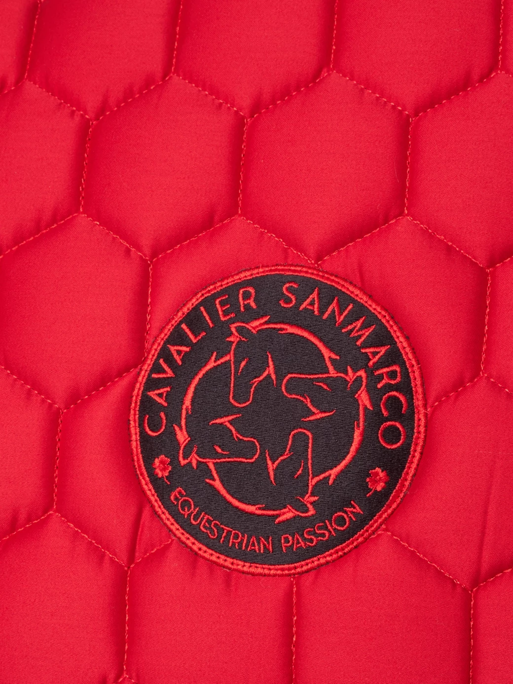PARIS-P RED/BLACK HONEYCOMB SADDLEPAD