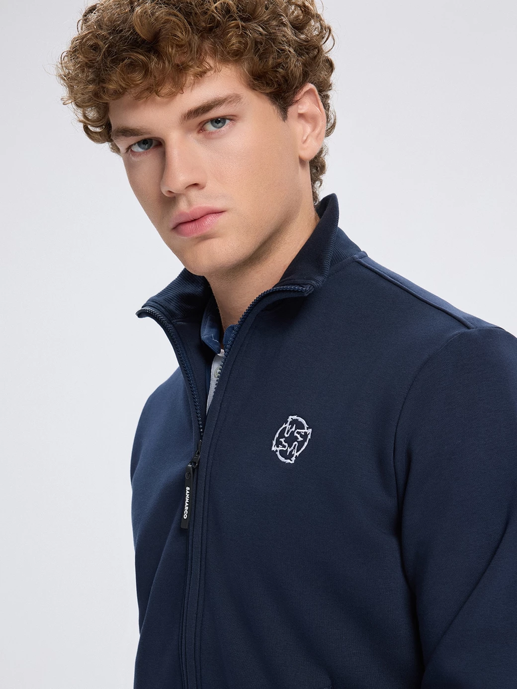 PORTO NAVY UNISEX ZIP-UP SWEATSHIRT