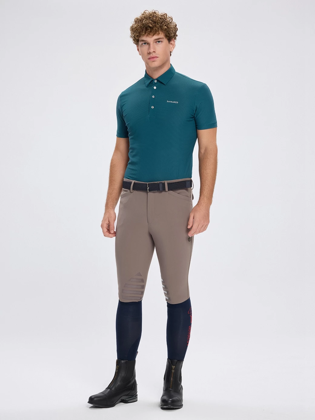 PORTOFINO EMERALD GREEN MEN'S TECH TRAINING POLO SHORT SLEEVE 