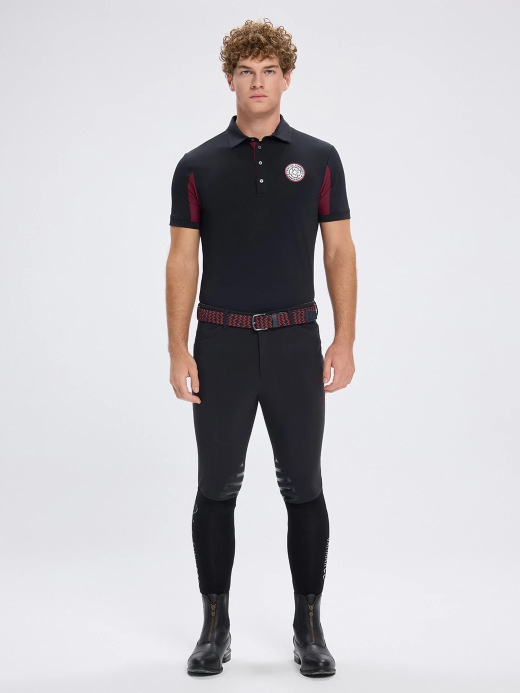 SAN DIEGO BLACK MEN'S TECH TRAINING POLO SHORT SLEEVE 