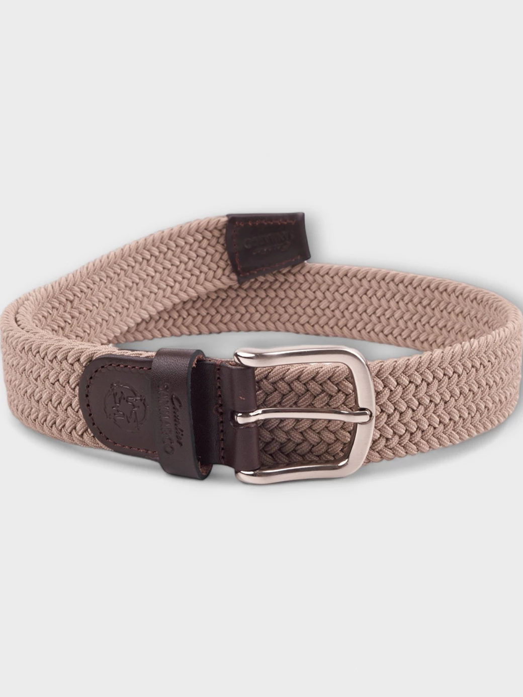 SANTORINI BEIGE BRAIDED BELT 
